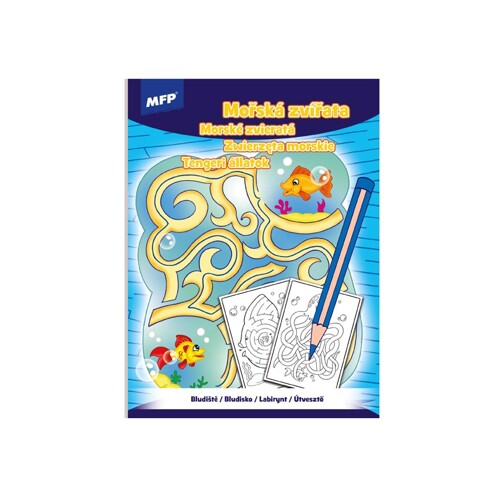 Omaľovánky - Bludisko Morské zvieratá