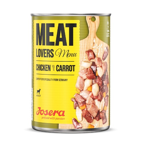 Josera konzerva Dog Meat Lovers Menu Chicken with Carrot 800 g