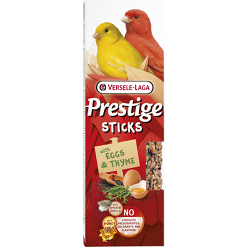 Pamlsok VL Prestige Stick Canaries with Eggs & Thyme 2 ks - tyčinka pre  kanáriky s vajciami a tymiánom 60 g