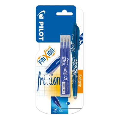Roller gélový/gumovací PILOT Frixion Ball 0,7 mm, modrý + náplň Frixion 0,7 mm...
