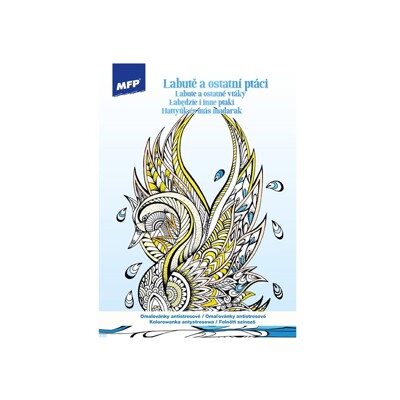 Omaľovanky MFP A4 antistresové Labute a ostatné vtáky