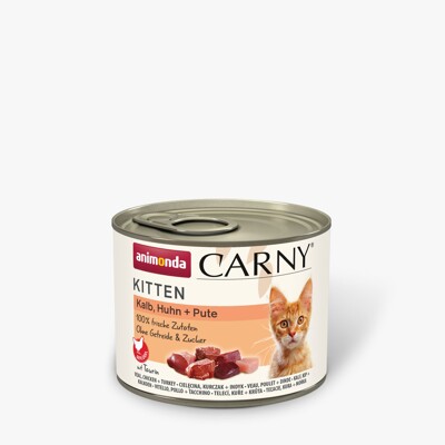 Animonda CARNY® cat Kitten teľacie, kuracie mäso a morka bal. 12 x 200 g konze...