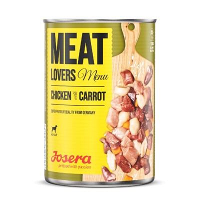Josera konzerva Dog Meat Lovers Menu Chicken with Carrot 800 g