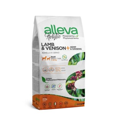 Alleva HOLISTIC dog adult medium &amp; maxi lamb &amp; venison 2 kg