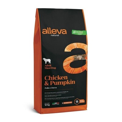 Alleva NATURAL dog adult maxi chicken&amp;pumpkin 12 kg