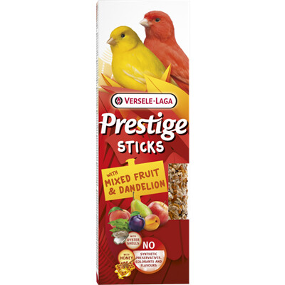 Pamlsok VL Prestige Stick Canaries with Mixed Fruit &amp; Dandelion 2 ks - tyčinka...