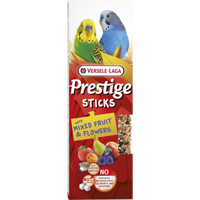 Pamlsok VL Prestige Sticks Small Parakeets with Mixed fruit &amp; Flowers 2 ks - t...