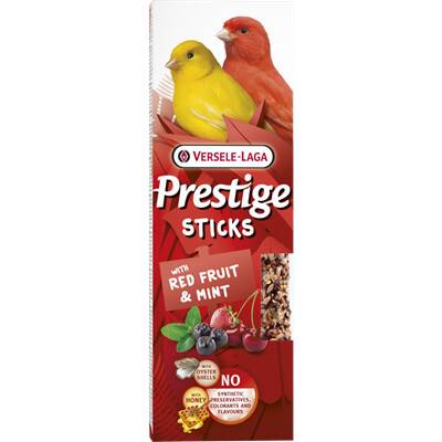 Pamlsok VL Prestige Sticks Canaries with Red Fruist &amp; Mint 2 ks- tyčinka pre k...