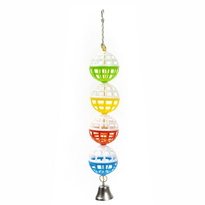 JK Animals plastová hračka – 4 loptičky so zvončekom (23 cm)