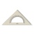 Trojuholník KOH-I-NOOR transparentný s uhlomerom, 16 cm